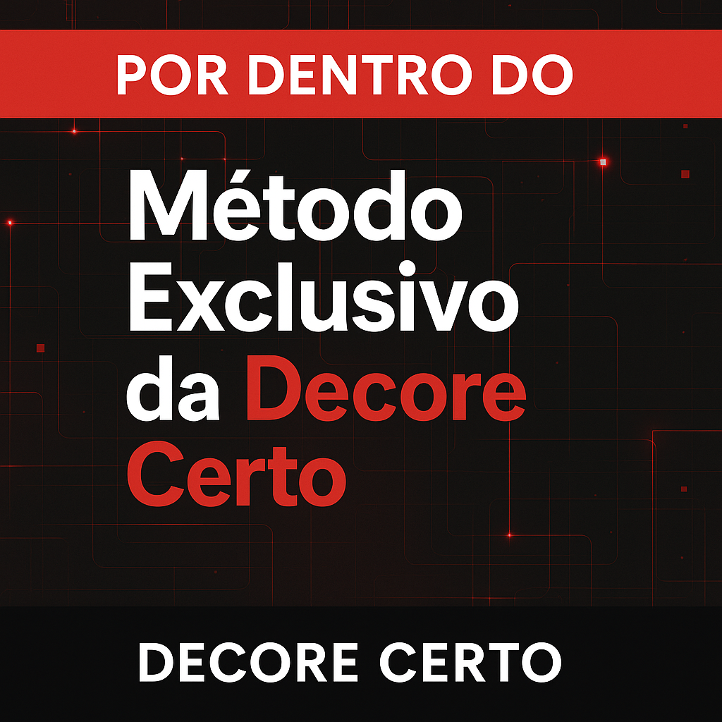 método exclusivo decore certo
