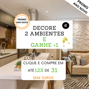 DECORE 2 AMBIENTES E GANHE + 1 [PROMO ANO NOVO] - STARTER seu ambiente possui mais de 20m² ? fale com a gente no whatsapp